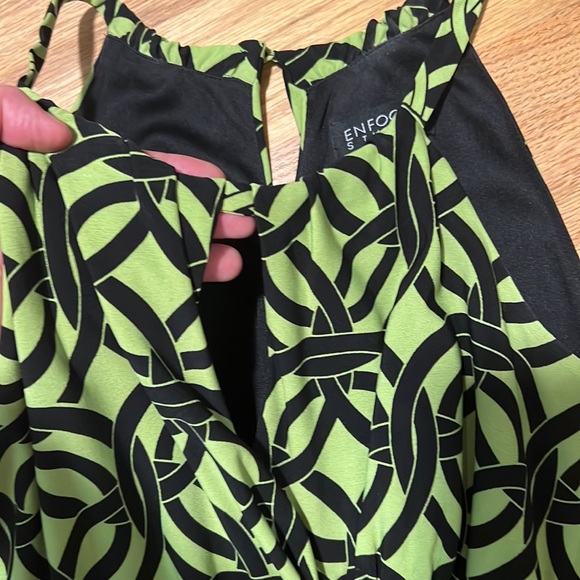 EnFocus Studios Sleeveless dress by green/ black - Picture 4 of 7